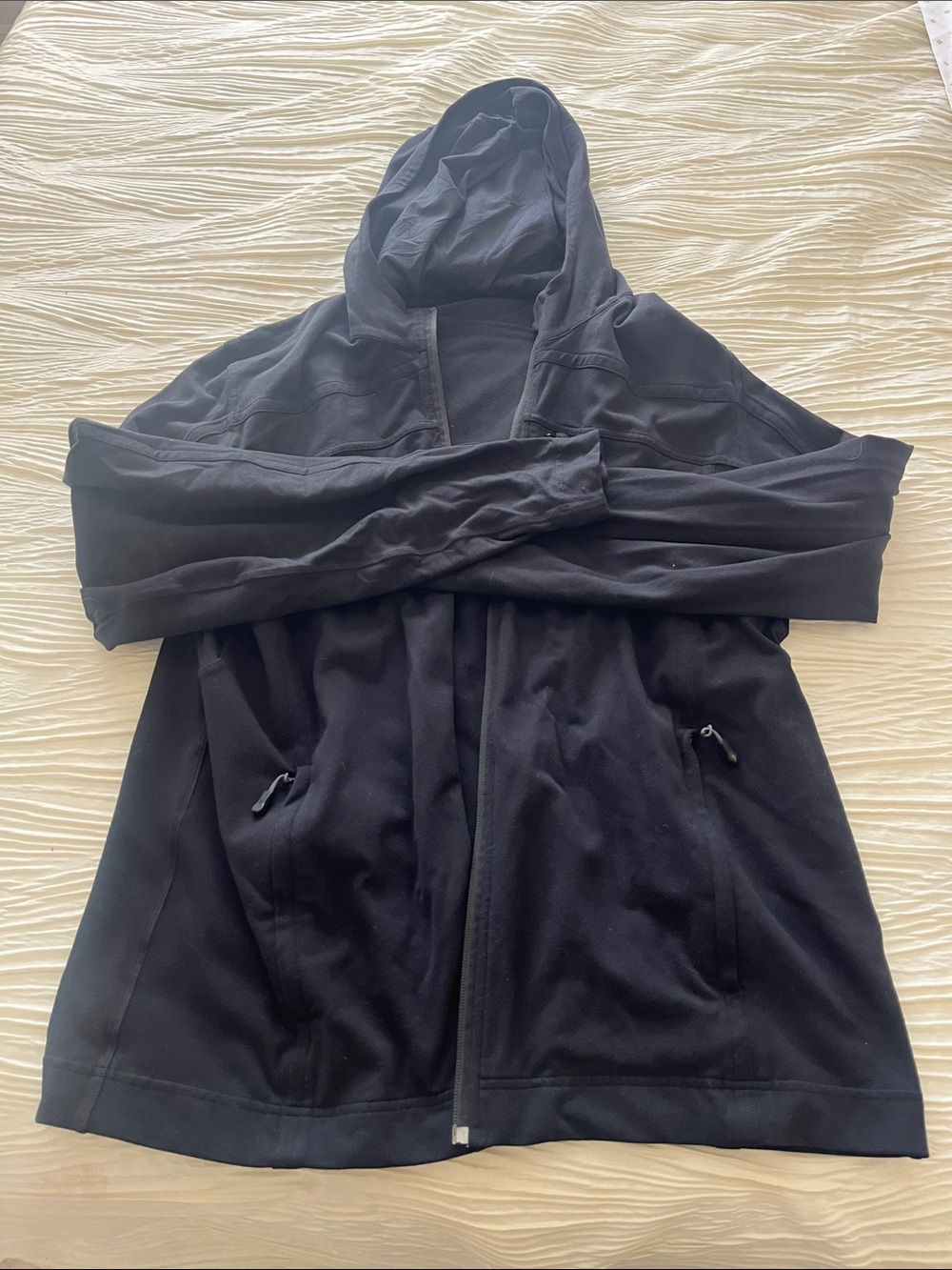 lululemon athletica Black Hooded Full-Zip Jacket
